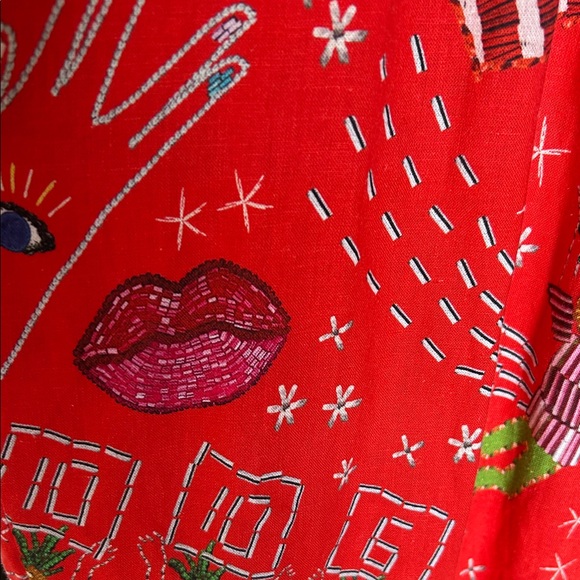 FARM Rio Colorful Red Jumpsuit - Picture 8 of 8